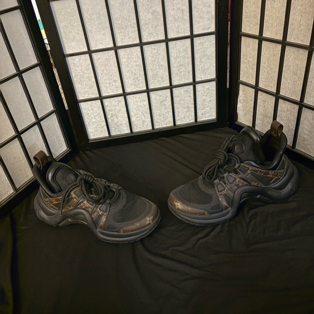 Louis Vuitton Black and Brown Archlight Sneakers - Picture 3 of 6